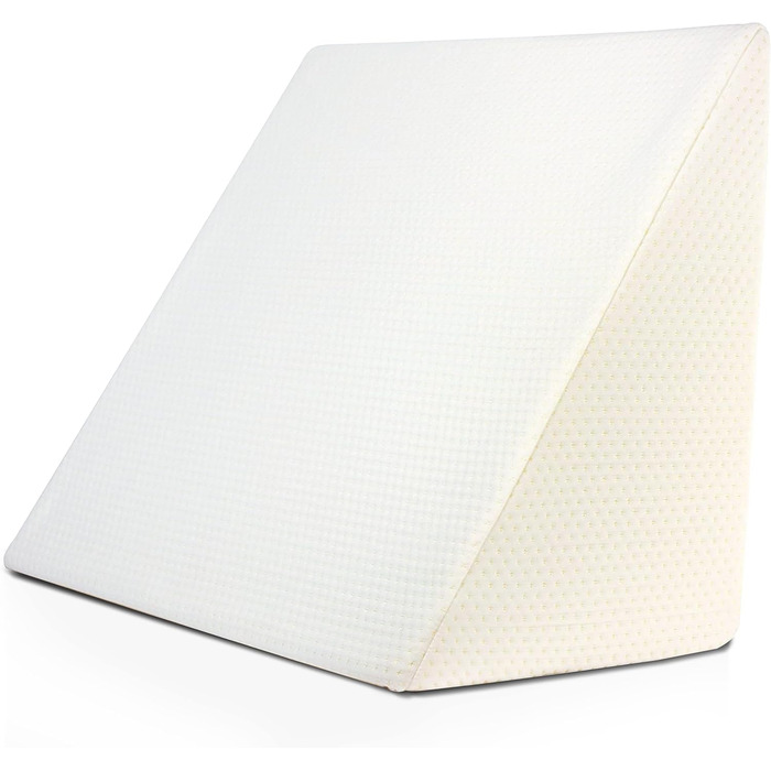 Клиноподібна подушка для ліжка та дивана Ідеально підходить як подушка для читання, для спинки ліжка або для підняття ніг Піна стабільної форми Чохол, який можна прати