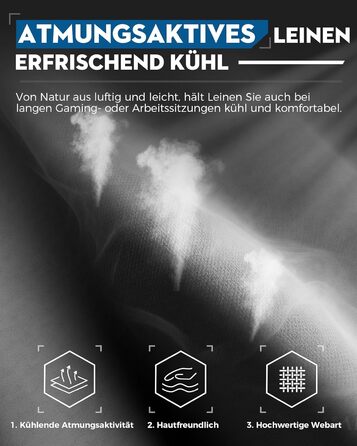 Тканина для ігрового крісла LUCKRACER, офісне крісло з підлокітниками, подушка з піни з ефектом пам&39яті, кут нахилу 90155 та підставка для ніг, міцна функціональна тканина, сіро-сіра тканина