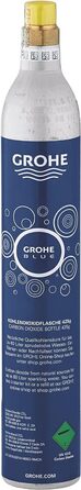 Пляшка CO2 (425 г, для кожного виробника газованої води, до 60 літрів), хромована, 40651000 Single