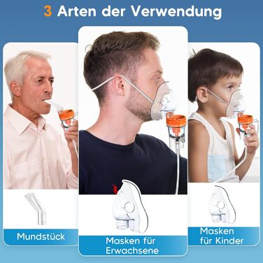 Інгалятор для дорослих, світлодіодний цифровий дисплей інгалятор дитячий, компресорний небулайзер портативний з функцією таймера інгалятор дорослий дитячий ефективний при респіраторних захворюваннях в домашніх умовах сірий