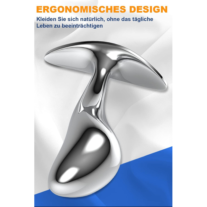 Набір металевих анальних пробок Yivans, Ø24 мм, 29 мм, 36 мм,з кристалом, 3 шт.