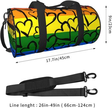 Спортивна дорожня сумка з дизайном веселки прайду, унісекс для чоловіків та жінок, сумка-мішок для тренувань