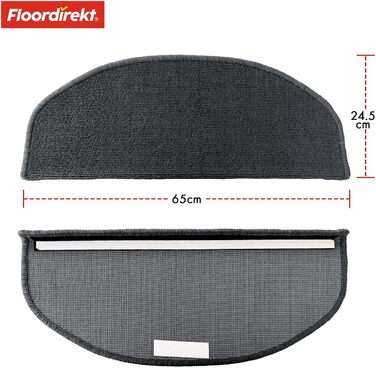 Килимки для сходів 15 шт 65 х 24,5 см Floordirekt