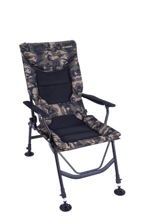 Рибальське крісло XL, вантажопідйомність 150 кг, коропове крісло з підлокітниками, складне, зручне рибальське крісло з підлокітниками та регульованою висотою сидіння (від 42 см до 55 см), кемпінгове крісло з надзвичайно широким сидінням