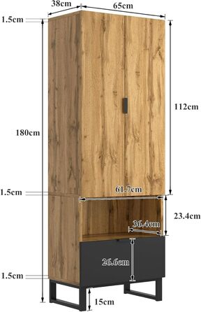 Шафа для одягу KecDuey з лавкою для взуття та подушками, шафа для передпокою, вішалка для аксесуарів спереду, висувні ящики та рег