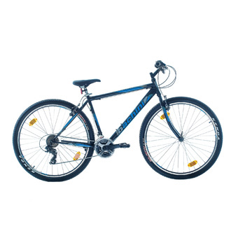 Гірський велосипед Multibrand PRO 27,5/29 дюймів, гальма V-brakes, унісекс, підходить для зросту 165190 см, чорний з синім, 21 передача, 29 дюймів