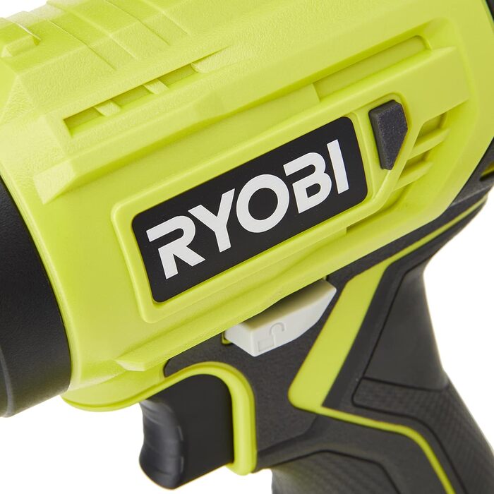 Акумуляторна повітродувка RYOBI 18 V ONE R18HG-0 (потік повітря 170 л/хв, нагрівання до 470, світлодіодне освітлення, з двома наса