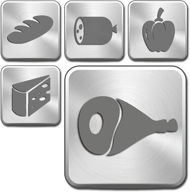 Харчова нарізка Graef Master M20 M20EU нержавіюча сталь, срібло