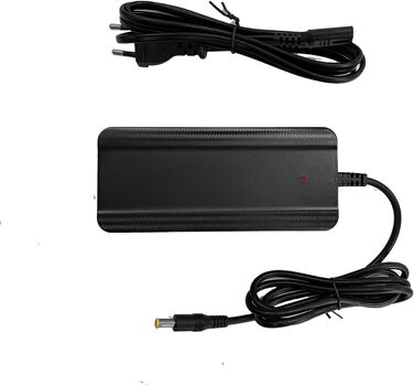 Зарядний пристрій Enerpower Li-Ion 42V для 36V-37V 2A 85W з круглим роз&39ємом 5,5 x 2,5 мм для багажних скриньок, Hailong тощо, сумісний з електросамокатами, такими як SoFlow, Cityblitz, Bluewheel, VMax, Trekstor тощо (GS, UL)