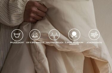 Постільна білизна Bierbaum 6472, сатин Mako, дизайн Німеччини, срібло 09, 135x200 80x80 см Срібло 135 x 200 см Односпальне