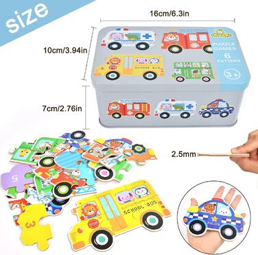 Дитячий пазл EKKONG, дерев&39яні іграшки для дітей, дерев&39яні пазли від 2 3 4 5 років, іграшки Монтессорі на Різдво, день народж