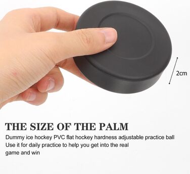Хокейні шайби VANZACK, роликові хокейні шайби, вуличні хокейні шайби, тренувальні шайби для гри, гумові тренувальні шайби для дітей та дорослих, 4 шт. и, 7x7 см, чорні