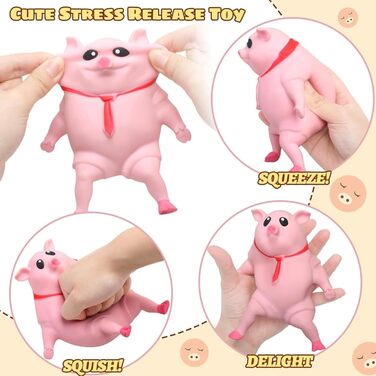 XIKTTK Anti Stress Pig Squeeze Toy, Toy Pig, Stress Ball Pig, Stress Pig, Pig to Hit, Angry Pig Adults Large, Anti Stress Pig Rubber XXL, XIKTTK Anti Stress Pig Squeeze Toy, Toy Pig, Stress Ball Pig, Stress Pig, Pig to Hit, Angry Pig Adults Large, Anti St