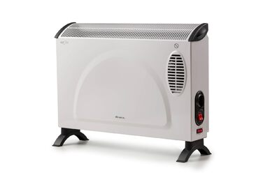 Конвектор Ariete 8210, 200-800 Вт, 3 рівні потужності, регульований термостат, захист від перегріву, низький рівень шуму, енергоощадний, турбовентилятор, білий