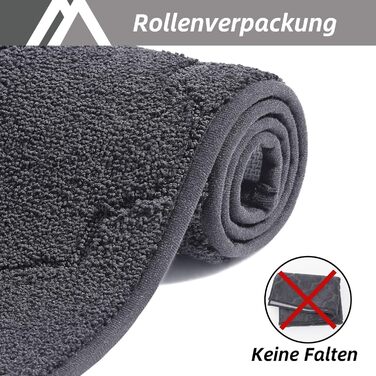 Кухонний килим COSY HOMEER, 50 x 200 см, нековзний кухонний килимок, миється, килимок для передпокою, килимок-доріжка для кухні, передпокою, вітальні, темно-сірий 50 x 200 см (прямокутний) темно-сірий