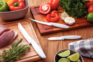 Набір ножів Tramontina Plenus light grey, 3 предмети (6740820)