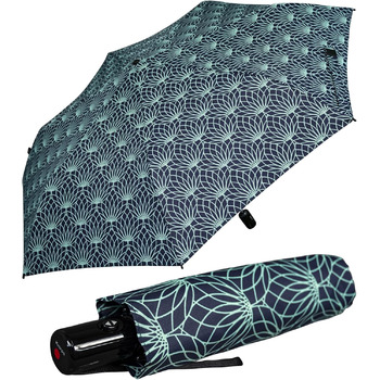 Складна парасолька Knirps Slim Duomatic з автоматичним відкриттям/закриттям із захистом від ультрафіолету Renature - Зелений Renat
