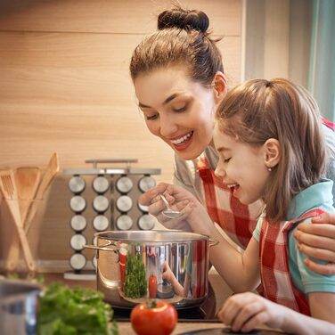 Портативна підставка для спецій Relaxdays, що містить 20 банок для спецій, зі вставкою-шейкером, з можливістю повторного наповнення, срібляста/прозора