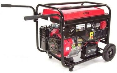 Бензиновий генератор 6500 E-Start 06258 Генератор Аварійний генератор 230V 400V, 12V Електричний стартер, 13 к.с., 389 см