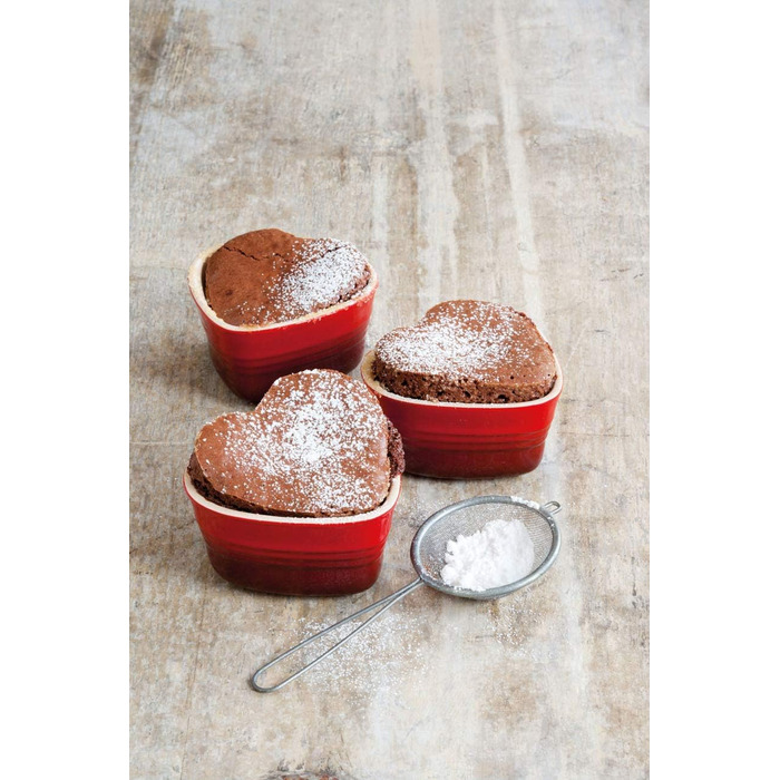 Кам&39яна форма для випічки Le Creuset у формі серця, 300 мл, вишнево-червона, 91002926060000 без кришки