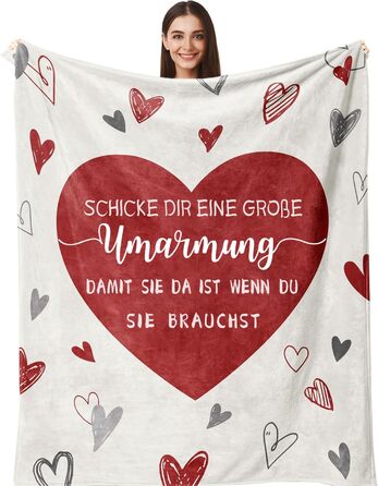 Подарунки для найкращих друзів, подарунок на день народження дівчини - плед-обійня, унікальні подарунки для жінок, дівчини, сестри, дружини, мами на день народження, Різдво, кохання 150x200 см