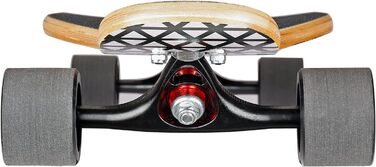 Лонгборд FunTomia Mach1 Bamboo керамічні підшипники Si3N4 drop-through camber cruiser T-Tool у комплекті бамбук + fiberglass 3-флекс повний компліт трикутник для карвінгу фрірайду оригінал Німеччина 2025