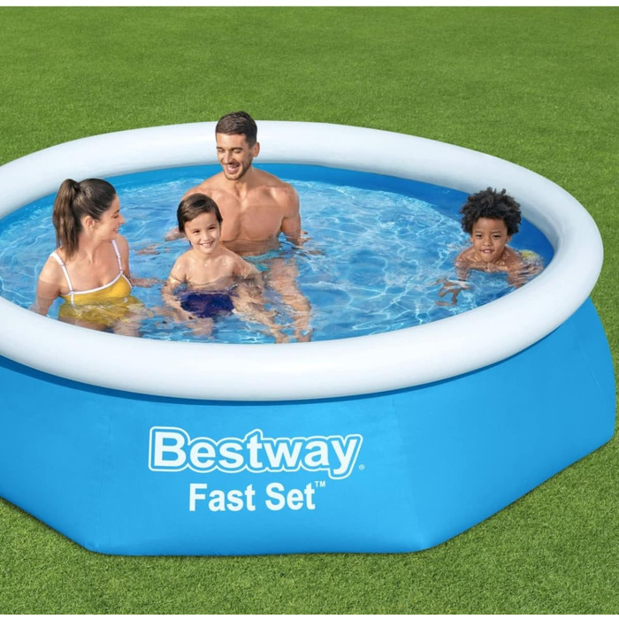 Наземний басейн Bestway Fast Set без насоса Ø 244 x 61 см, синій, круглий