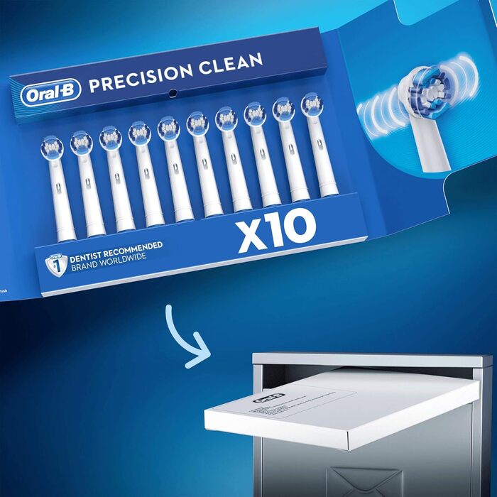 Щітки Oral-B Precision Clean, упаковка, сумісна з поштовою скринькою, 82 шт. и без захисту від бактерій