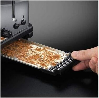 Тостер Russell Hobbs на 2 скибочки Victory з нержавіючої сталі (надширокі слоти для тостів, включаючи підставку для булочок, 6 рів