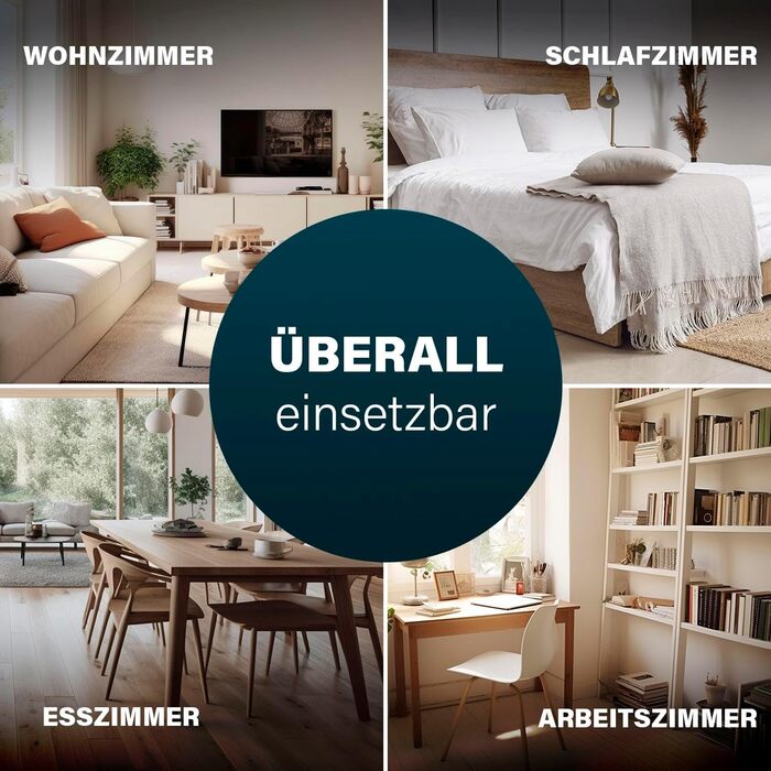 Інфрачервоний обігрівач Princess Connected - Carbon Crystal - Плоский настінний радіатор - 480 Вт - Регульований термостат до 50 C - 24-годинний таймер - Тижневе програмування - Білий або чорний (білий)