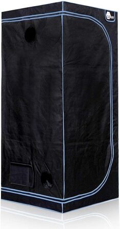 У 8 розмірах - Grow Indoor Box, Grow Tent, Greenhouse, Шафа для вирощування рослин - 80 x 80 x 180 см 80x80x180 см / Чорний