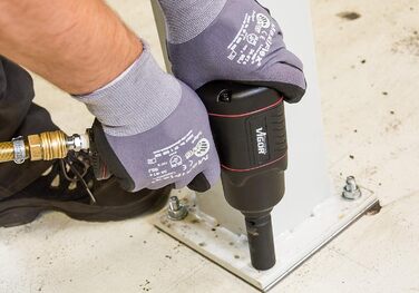 Пневматичний ударний гайковерт ViGOR V4800 - макс. момент відкручування 1200 Нм, квадрат 12,5 мм (1/2 дюйма) - низьковібраційний п