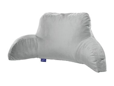 Подушка для сидіння Traumnacht Cozy, подушка для читання, спинка, світло-сіра, знімна, чохол, який можна прати, виготовлений з приємного для шкіри мікроплюшу, виготовлений відповідно до німецьких стандартів якості