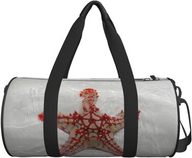 Дорожня сумка-циліндр, червона на тлі піщаного моря, спортивна сумка для чоловіків та жінок, сумка-мішок, спортивна дорожня сумка