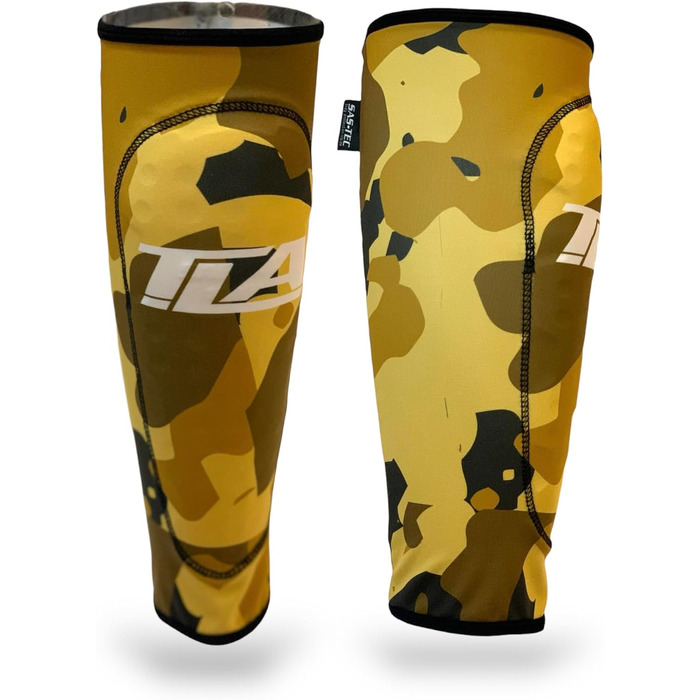 Захисні щитки для гомілок TLA Stop Shot Enduro MTB - Захисні щитки для гомілок MTB, сертифіковані SAS-Tec CE - Аксесуари та захист ніг та гомілок для даунхілу BMX, камуфляж / пісок