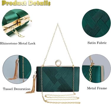 Клатч жіночий, вечірня сумочка, елегантна сумочка на ланцюжку, крос-боді, сумочка для вечірки, урочистих подій, побачень, зелена