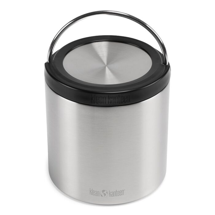 Термос для їжі Klean Kanteen TK Food Canister VI, 946 мл, нержавіюча сталь, полірована. Подвійні стінки з вакуумною ізоляцією. Зберігає тепло до 11 годин (49-88 C) та холод до 25 годин (0-13 C). Герметичний, не містить BPA. Розміри 15,3x13,5 см.