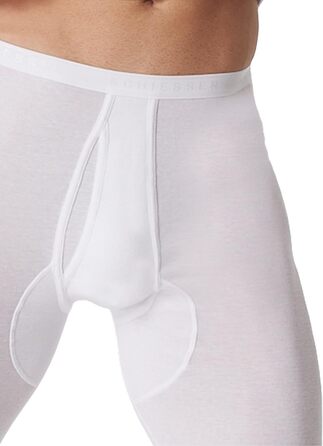 Чоловічі довгі трусики Schiesser з широким поясом - Оригінальні тонкі ребристі L Білі005135