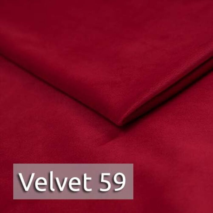 Розкладний диван Chesterfield Asti, до 2 місць, диван з функцією сну, 2-місний диван, комплект диванів, комплект диванів, дерев&39яні ніжки, Glamour (Червоний (Оксамит 59))