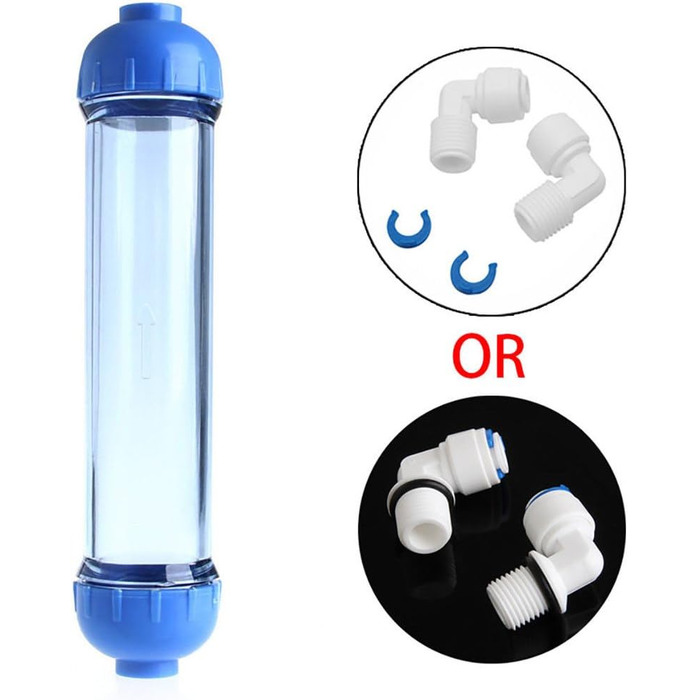 Наповнення корпусу фільтра для води, очищувач води T33 Shell Filter Tube Parts Kit Багаторазовий вбудований фільтр зворотного осмосу