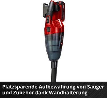 Акумуляторний ручний пилосос Einhell TE-VC 18 Li-Solo Power X-Change (18 В, сила всмоктування 42 мбар, контейнер для пилу 540 мл,