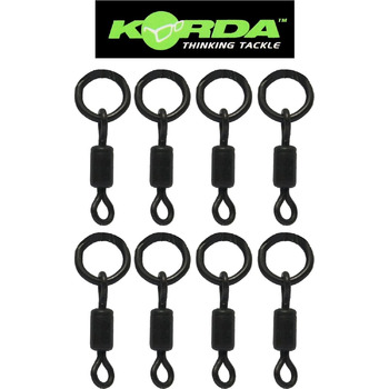 Вертлюги KORDA Flexi-Ring для лову коропа, 8 шт.