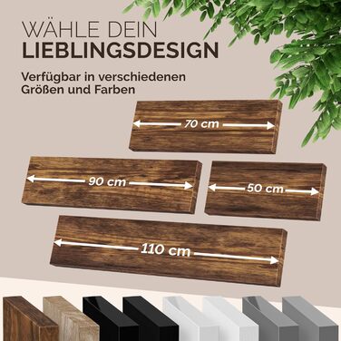 Настінна полиця Casaria, дерево, темний дуб, полиця з кронштейном, вантажопідйомність 15 кг, підвісна полиця, кухня, вітальня, коридор, плаваюча настінна полиця, книжкова полиця, плаваюча полиця, 90 см, 1 темний дуб