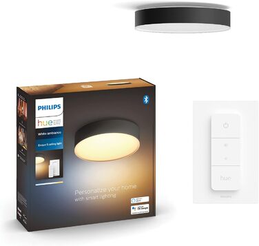 Стельовий світильник Philips Hue Enrave з димером, S, чорний