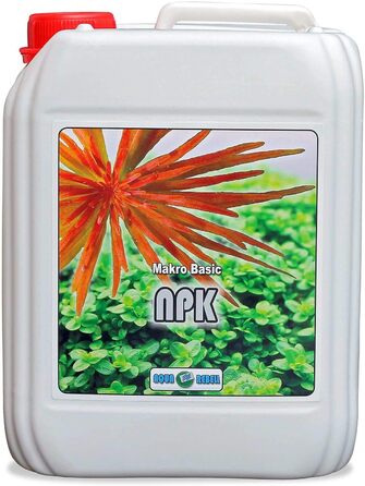 Добриво Aqua Rebell Macro Basic NPK - пляшка 5 літрів - оптимальне живлення для ваших акваріумних рослин - Акваріумне добриво, спеціально розроблене для водних рослин