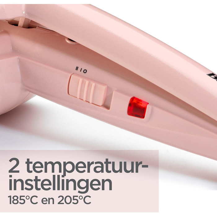 Виготовлена з пластику, автоматична плойка з 2-ма температурними режимами, рожева, 10,1 х 3,3 см, 2664PRE