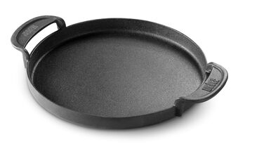 Чавунна планча Weber для системи Gourmet BBQ рівномірний нагрів, для риби, овочів та страв-смажениць чорна (7421)
