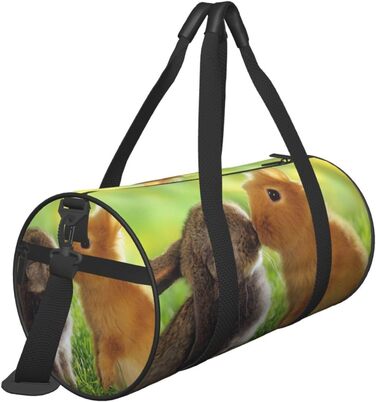 Спортивна сумка для подорожей, дизайн Любов до тварин, чорний колір, універсальний розмір