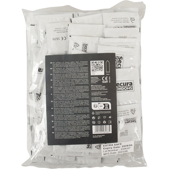 Презервативи Secura Extra Safe, 100 шт