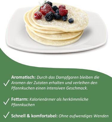 Млинниця MixCaker сумісна з Thermomix TM6, TM5, TM31, Monsieur Cuisine Connect, Trend, Smart, Аксесуари, 6 модулів, Млинці, Млинці, Млинці, Яєчня, Система укладання